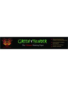 HITMP450GT-6 image(0) - High Teck Products Green Thunder MP450GT-6 Masking Paper, 6 in W x 500 ft L, Polycoated Paper, 30 lb Basis