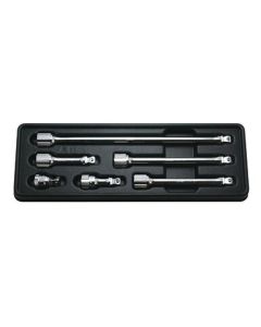 KKNPK3763-6 image(0) - Ko-ken USA 3/8 inch Square Drive Wobble Fix Offset Extension Bar Set - 6 Piece 32 mm - 250 mm