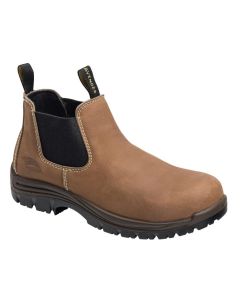 FSIA7120-11W image(0) - Avenger Foreman Romeo Series - Women's Mid Top Slip-On Boots - Composite Toe - IC|EH|SR|PR - Brown/Black - Size: 11W