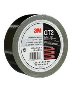 MMM98514 image(0) - 3M 98514 GT2 Series Single Sided Premium Matte Cloth Tape, 50 m x 48 mm, Black