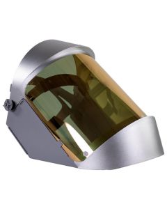 OBR2125R image(0) - Oberon Face Shield with Ratcheting Headgear - Heat Reflective - Window: Clear Gold - With Lower Crown
