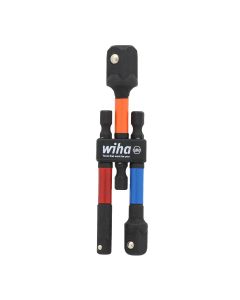 WIH70488 image(0) - WIHA Tools 3 Piece Color Coded Socket Adapters