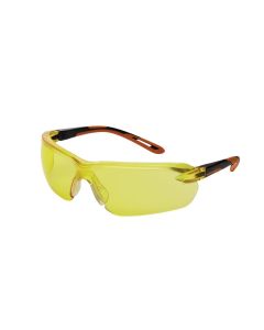 SRWS71203 image(0) - Sellstrom Safety Glasses - XM310 Series - Amber Lens - Black/Orange Frame - Hard Coated