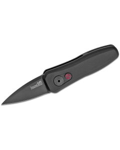 KER7500BLK image(0) - Kershaw Launch 4 Automatic Push-Button Lock Spear Point Blade EDC Folding Knife - Black - $1000 Min Vendor Direct Auto Knives Only. Cannot Ship to  CT, DE, MN, VT. Contact Sales Rep.