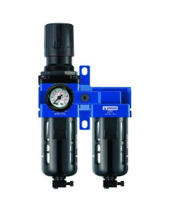 PRVTBSM201 image(0) - Prevost FILTER REGULATOR LUBRICATOR 1/4 FNPT WITH WALL BRACKET AND GAUGE