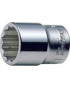 KKN3405A-1-2 image(0) - Ko-ken USA 3405A-1/2 3/8 Sq. Dr. Socket 1/2 12 point Length 26mm