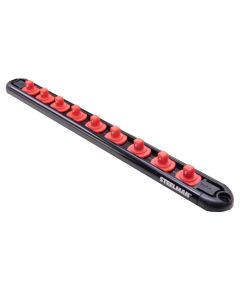 JSP60733 image(0) - J S Products (steelman) 1/4-Inch Drive 9-Piece Aluminum Socket Storage Rail