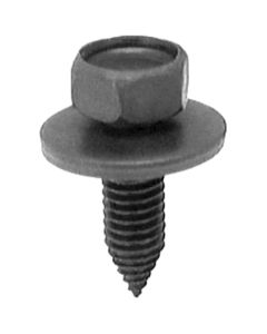 AVC12693 image(0) - AUVECO 12693 Hex Head Sems CA Point Body Bolt, M6 x 1 mm x 20 mm L x 10 mm Across Flats, Phosphate