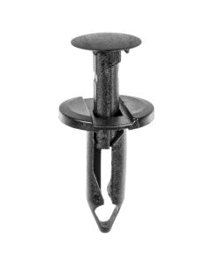 AVC20632 image(0) - AUVECO 20632 Push-Type with Closed End Bumper Cover and Fender Shield Retainer, 20 mm Dia Head, Nylon, Black