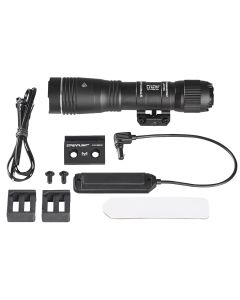 STL89014 image(0) - Streamlight ProTac 2.0 Rail Mount HP Long Gun Light - System - Includes M-LOK mount, mounting hardware, straight momentary pressure switch,  SL-B50 rechargeable battery pack, and USB-C cord - Box - Black
