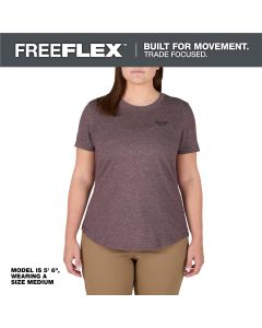 MLWF452P-XS image(0) - Milwaukee Tool Women's FREEFLEX Hybrid  Tee - Short Sleeve -  Purple -  XS