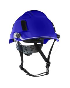 JCK22172 image(0) - Jackson Safety Safety Helmet - XS2-550V Series - Type 2+ - Vented - With Flip-Up Visor - Blue
