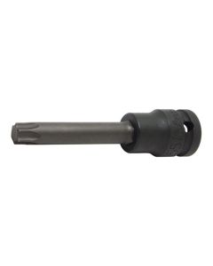 KKN14025-100-T60 image(0) - Ko-ken USA 14025.100-T60 1/2 Sq. Dr. Bit Socket TORX T60 Length 100mm
