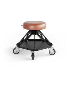 VYPRSP-BR-B image(0) - Vyper Industrial 400 lb Capacity Robust Steel Pro Shop Chair - Brown/Black