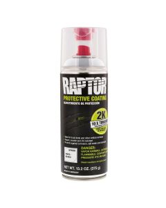 UPO4885 image(0) - U Pol Products RAPTOR UP4885 2K Bedliner Aerosol, 13.2 oz Aerosol Can, White, 14.5 sq-ft Coverage, 5 to 7 days Curing