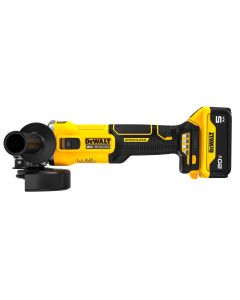 DWTDCG407P1 image(0) - DeWalt 20V BL 4.5 Angle Grinder - 5AH KIT