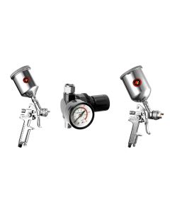 WLMM503 image(0) - Wilmar Corp. / Performance Tool 2pc HVLP Spray Gun Kit