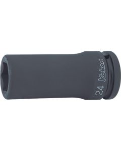 KKN16300M-25 image(0) - Ko-ken USA 16300M-25 3/4 Sq. Dr. Socket 25mm 6 point Length 100mm