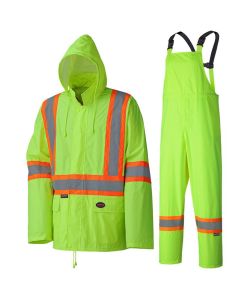 SRWV1080160U-3XL image(0) - Pioneer Lightweight Hi-Vis Safety Rainsuit  - Color:  Hi-Viz Yellow/Green  - Size: 3XL
