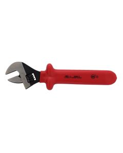 WIH76210 image(0) - Wiha Tools Insul. Adjustable 10" Wrench w/ slip guard handle for added protection. Etched on scale for pre-setting size.