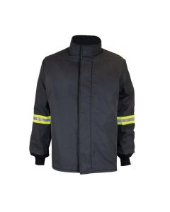 OBRTCG140B-CT-ES-XL image(0) - OBERON Coat - Arc Flash - 140 Cal TCG Ultralight - With Escape Strap - Color: Black - Size: XL