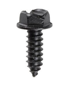 AVC18354 image(0) - AUVECO 18354 Slotted Hex Washer Head A/AB Point License Plate Screw, #14 Screw x 3/4 in L x 3/8 in Across Flats