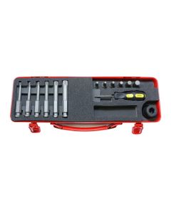 KKN14210X image(0) - Ko-ken USA 14210X 1/2 Sq. Dr. Bit + Bit Holder Set XZN M4-M12  14 pieces