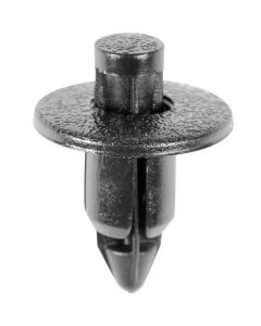 AVC17162 image(0) - AUVECO 17162 Push-Type with Drive Pin Retainer, 15 mm Dia Head x 8 mm L Stem x 6.3 mm Hole, Nylon, Black