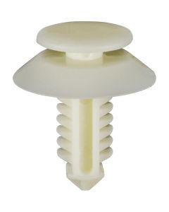 AVC13470 image(0) - AUVECO 13470 Double Head Door Trim Panel Retainer, (1/2 in Dia Top x 3/4 in Dia Bottom) Head, Nylon, White