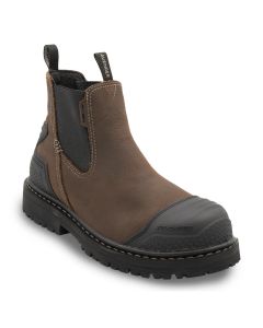 FSIA7385-7D image(0) - Avenger Work Boots Hammer MAX Chelsea - Men's - CN|EH|PR|WP|HR|SR|SF|B&W - Brown - Size: 7 - D - (Regular)