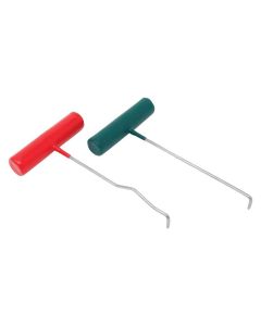AES9317 image(0) - AES Industries 9317 2-Piece Pull Rod Set, Vinyl Grip, Green/Red