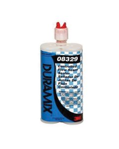 MMM8329 image(0) - 3M 8329 Controlled-Flow Seam Sealer, 200 mL Cartridge, Liquid, Black/Amber, 1.04, 3 min Application