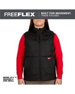 MLWF350B-2X image(0) - Milwaukee Tool Womens FREEFLEX Lightweight Insulated Vest Black 2X