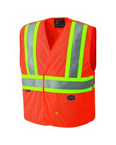 SRWV2510850U-23XL image(0) - Pioneer Flame Resistant Hi-Viz Vest  - Color:  Hi-Viz Orange  - Size: 2/3XL