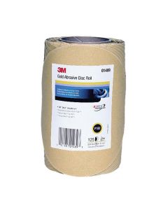 MMM1489 image(0) - 3M 01489 236U Series Abrasive Disc Roll, 8 in Dia, P180 Grit, PSA, Gold