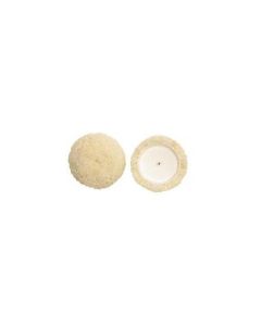 SMA57-135 image(0) - S.M. Arnold 57-135 Buffing Pad, 3-1/2 in Dia, 1/2 in THK, Loop Attachment, Wool Pad, White