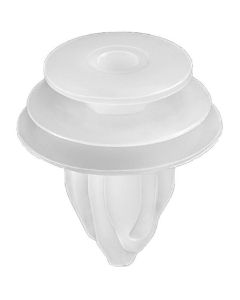 AVC18876 image(0) - AUVECO 18876 Triple Head Type 10 Trim Board Retainer, (13 mm Dia Top x 18 mm Dia Bottom) Head, Nylon, White