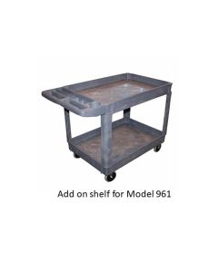 INT963 image(0) - American Forge & Foundry Shop Cart Shelf Add On Tray - 30" x 16" - Polypropylene - For AFF Model 961 Cart
