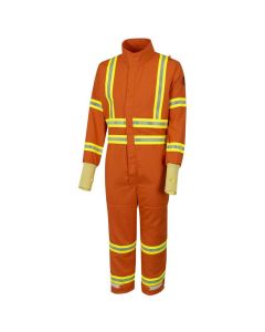 OBRGES6-CVL-ES-S image(0) - OBERON Coveralls - Gas Extraction - GES6 - With Escape Strap - Color: Orange - Size: Small
