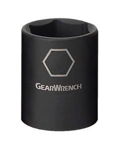 KDT84320N image(0) - GearWrench 3/8 Inch Drive 6 Point Standard Impact Metric Socket 19mm