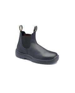 BLU179-090 image(0) - Blundstone Steel Toe Slip-On Elastic Side Boots w/ Kick Guard, Black, AU 9, US 10