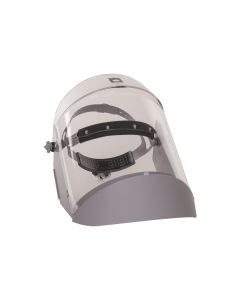 OBR2124AFR500 image(0) - OBERON Face Shield with Ratcheting Headgear - Polycarbonate - Window: Clear Anti-Fog - With Lower Crown and Shield Extender