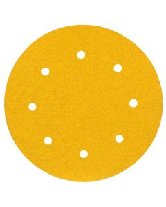 MMM09358 image(0) - 3M  Stikit Gold Abrasive Disc 09358, 80D, 8-inch (203mm), Dust-Free