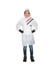 EMM510156PLAIN-USAB image(0) - EMM Specilaties Colad 510156 5101 Series Blank Plain Spray Coat, Large, White, Nylon