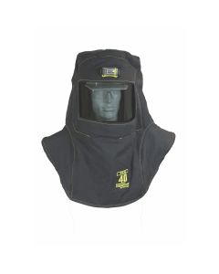 OBRTCG40-CCHVSL image(0) - OBERON Hood with Hard Cap - Arc Flash - 40 Cal TCG - With Fresh Air Arc Flash Hood Ventilation System & Light - Canadian - Color: Black - Window: True Color Grey (TCG)