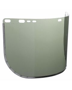 SRW29090 image(0) - Jackson Safety Replacement Windows for F30 Acetate Face Shields - Dark Green - 9" x 15.5" X.040" - D Shaped - Bound
