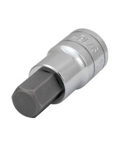 WLMW32882 image(0) - Wilmar Corp. / Performance Tool 1/2" Dr. 9/16" Hex Bit Socket