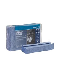 TOR440278A image(0) - Tork Molnlycke 440278 Top-Pak Industrial Wiper, 10.4 in Dia x 123 ft L Roll, 90, Paper, Blue, 4 Plys