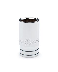 KDT80400S-06 image(0) - GearWrench 3/8 Inch Drive 6 Point Mid Length Metric Socket 18mm