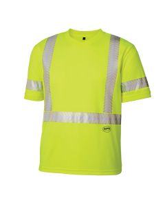 SRWV1052160U-XL image(0) - Pioneer Birdseye Safety Cool Pass T-Shirt  - Color:  Hi-Viz Yellow/Green  - Size: XL